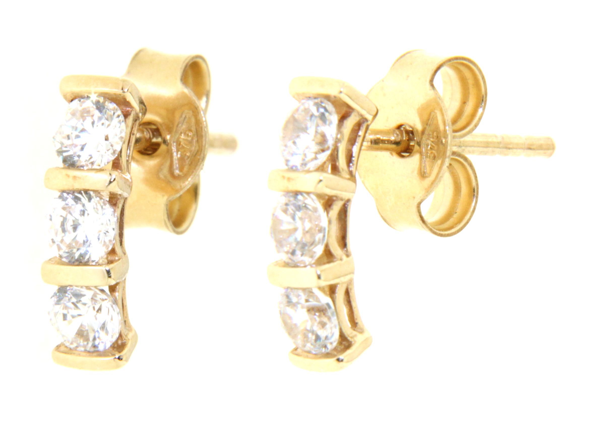 Ohrstecker aus 375 Gelbgold 