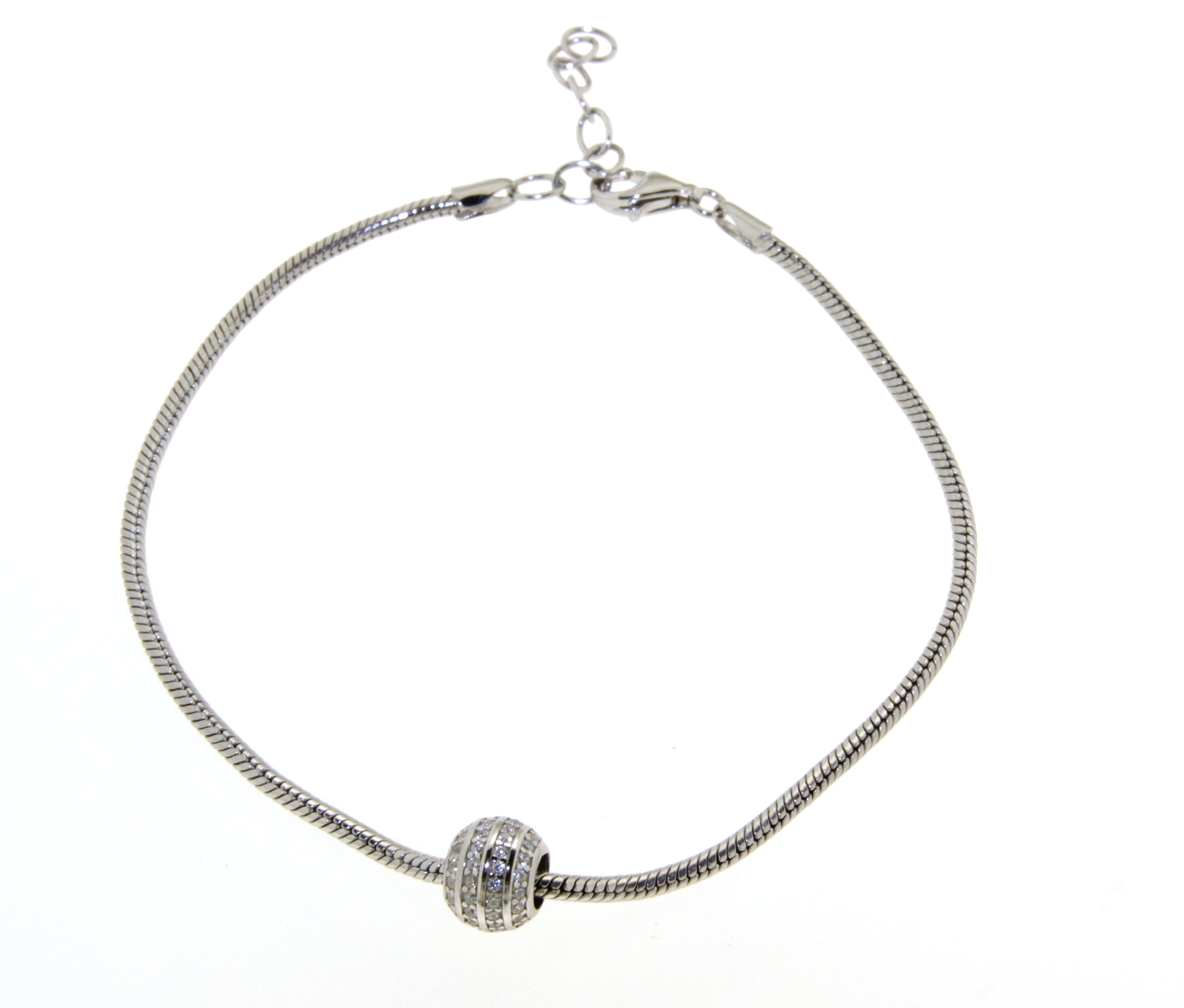 Silber Armband mit Kugel