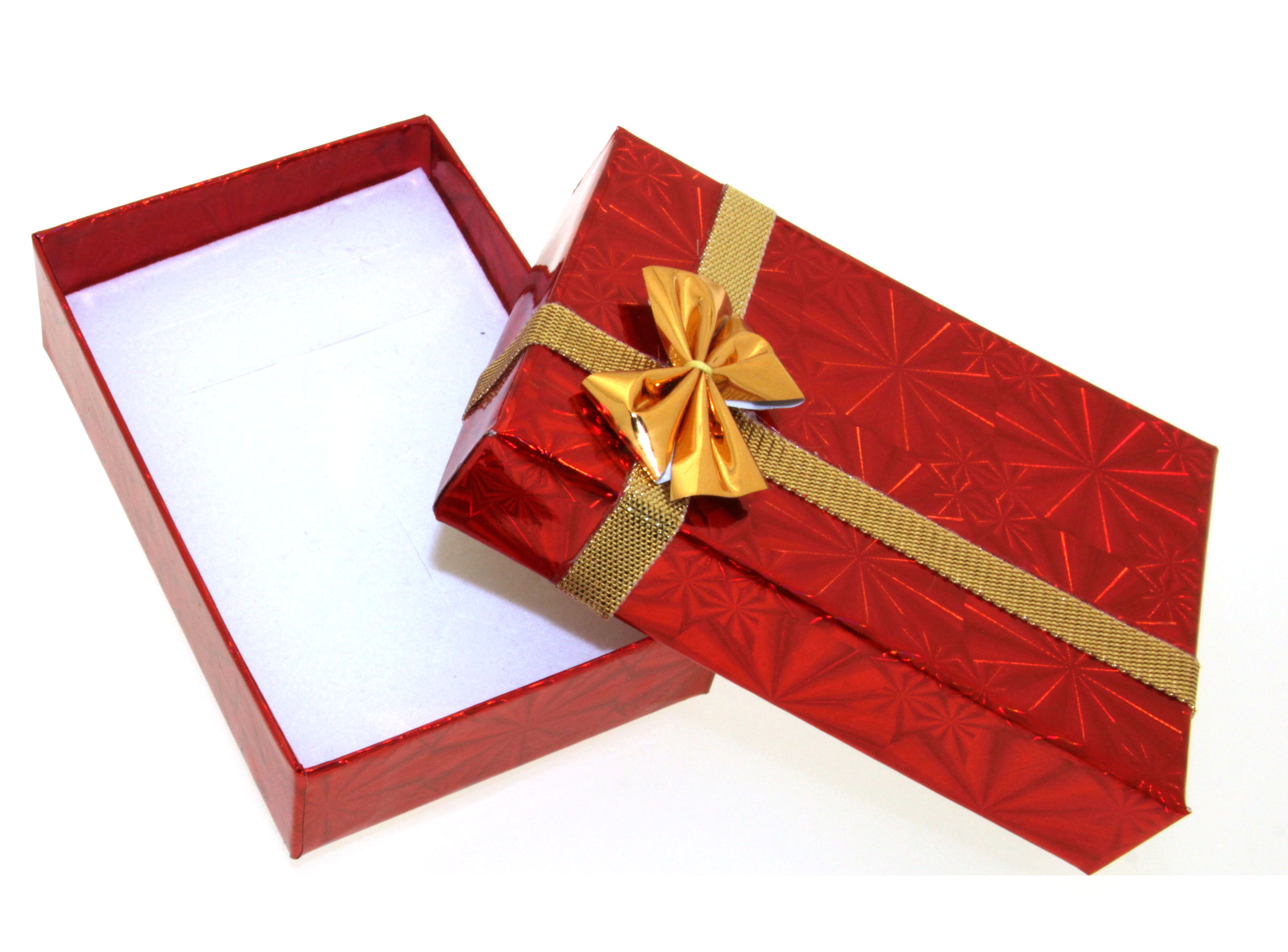 Geschenk-Box mit Goldband 