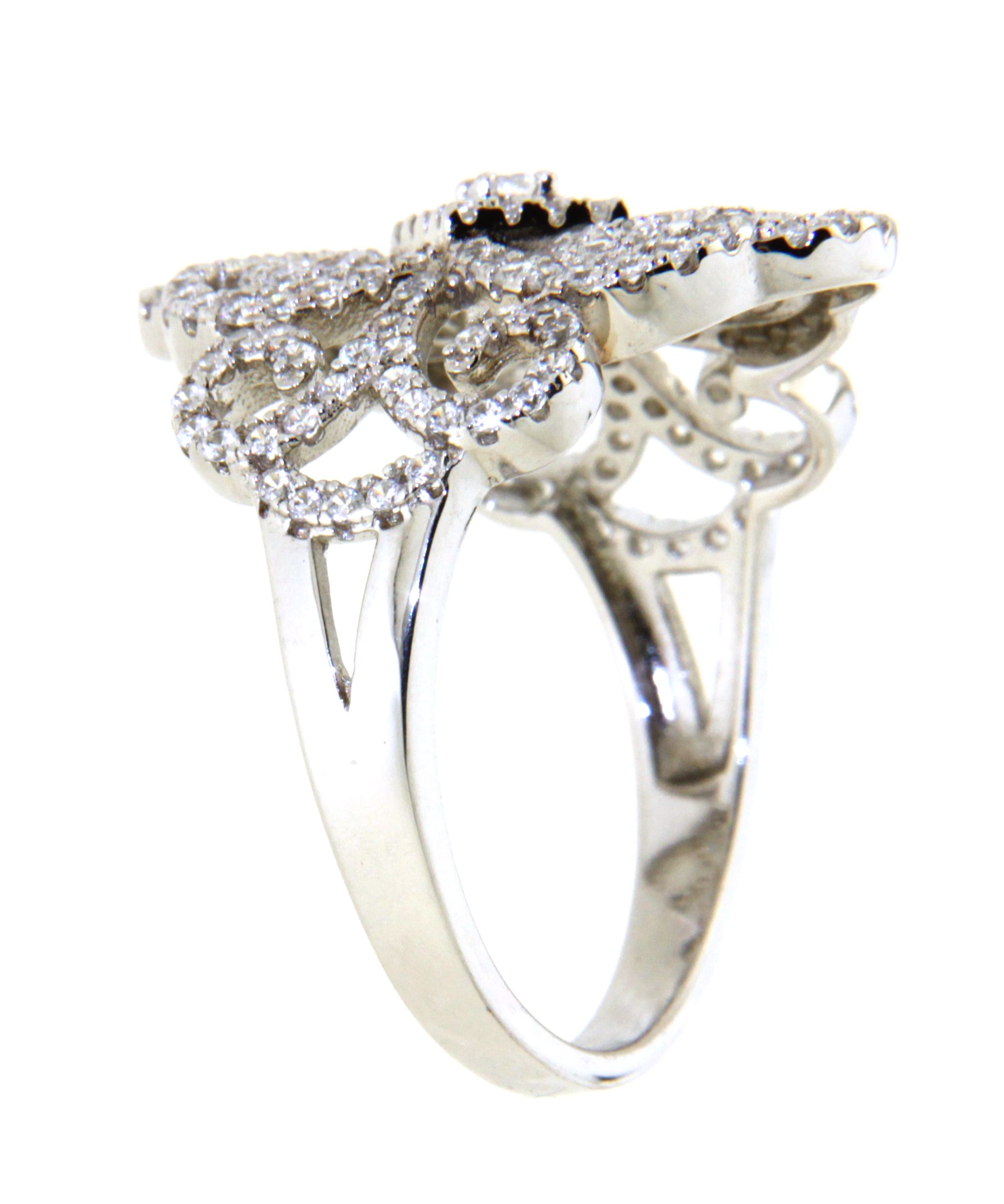 Vintage Ring mit Zirkonia 