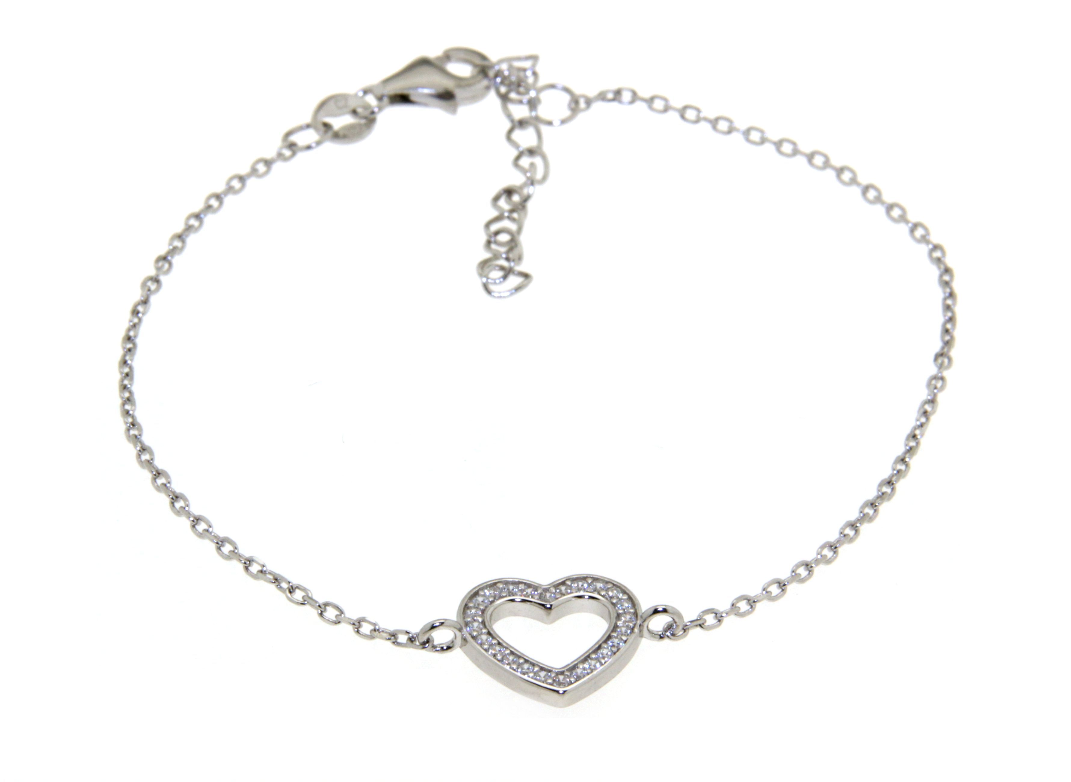 Armband Herz mit Zirkonia  