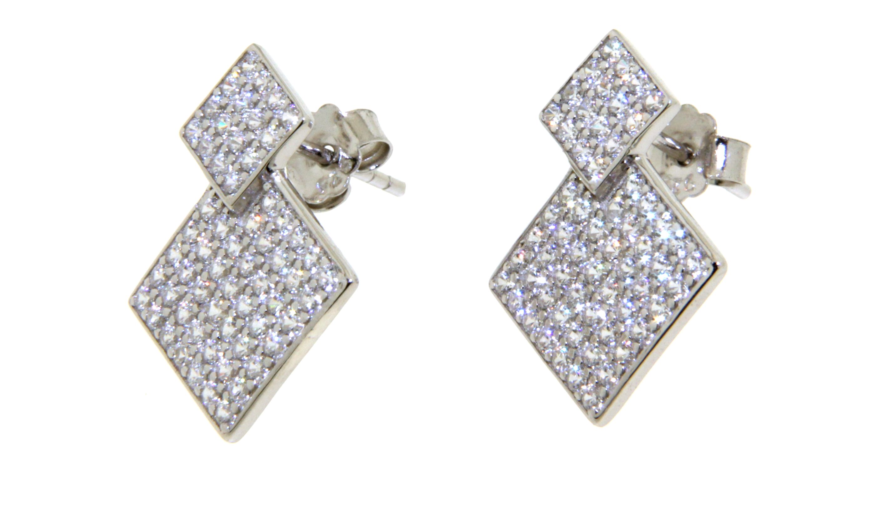 Ohrstecker Pavé  aus 925er Silber