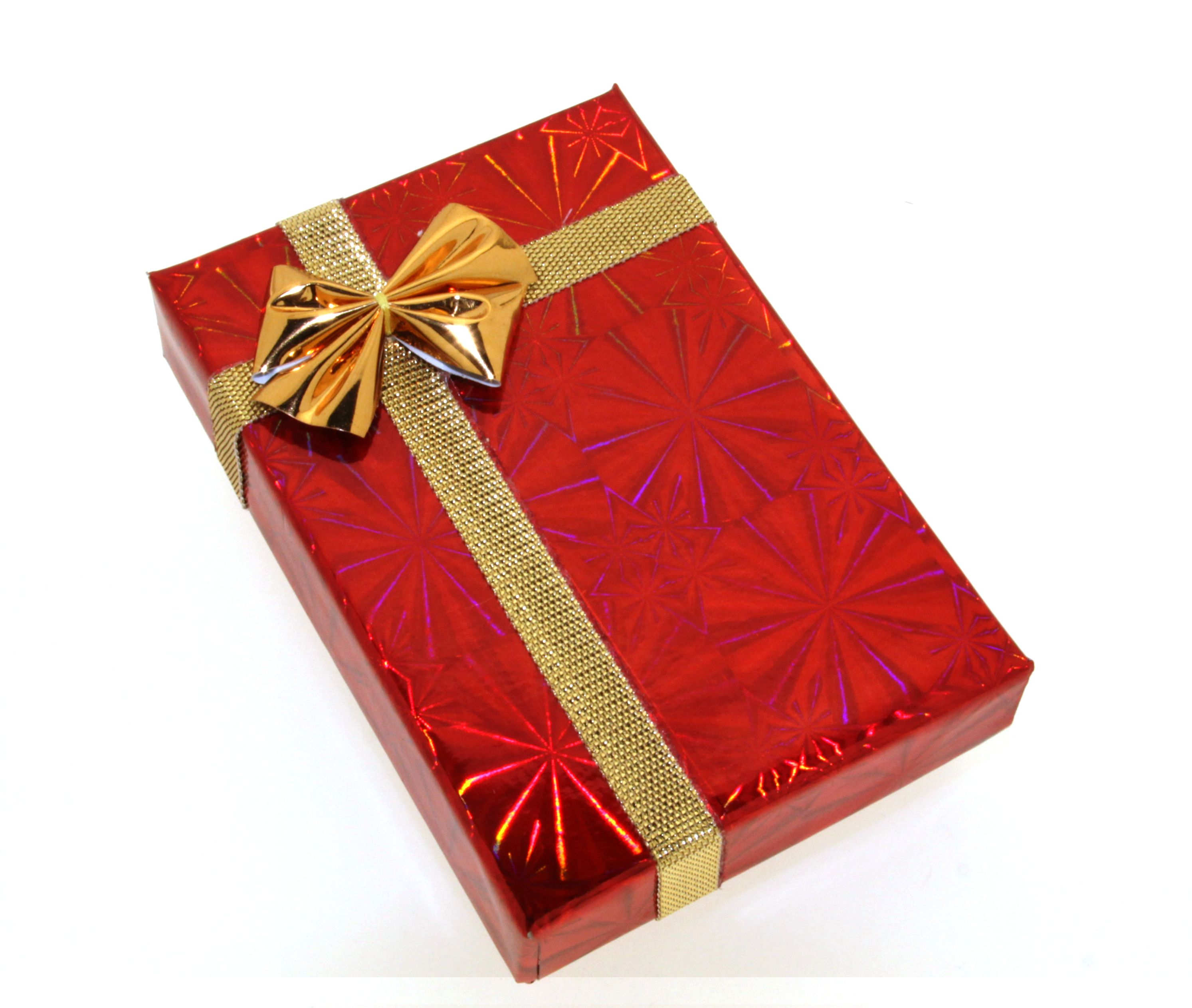 Geschenk-Box mit Goldband 