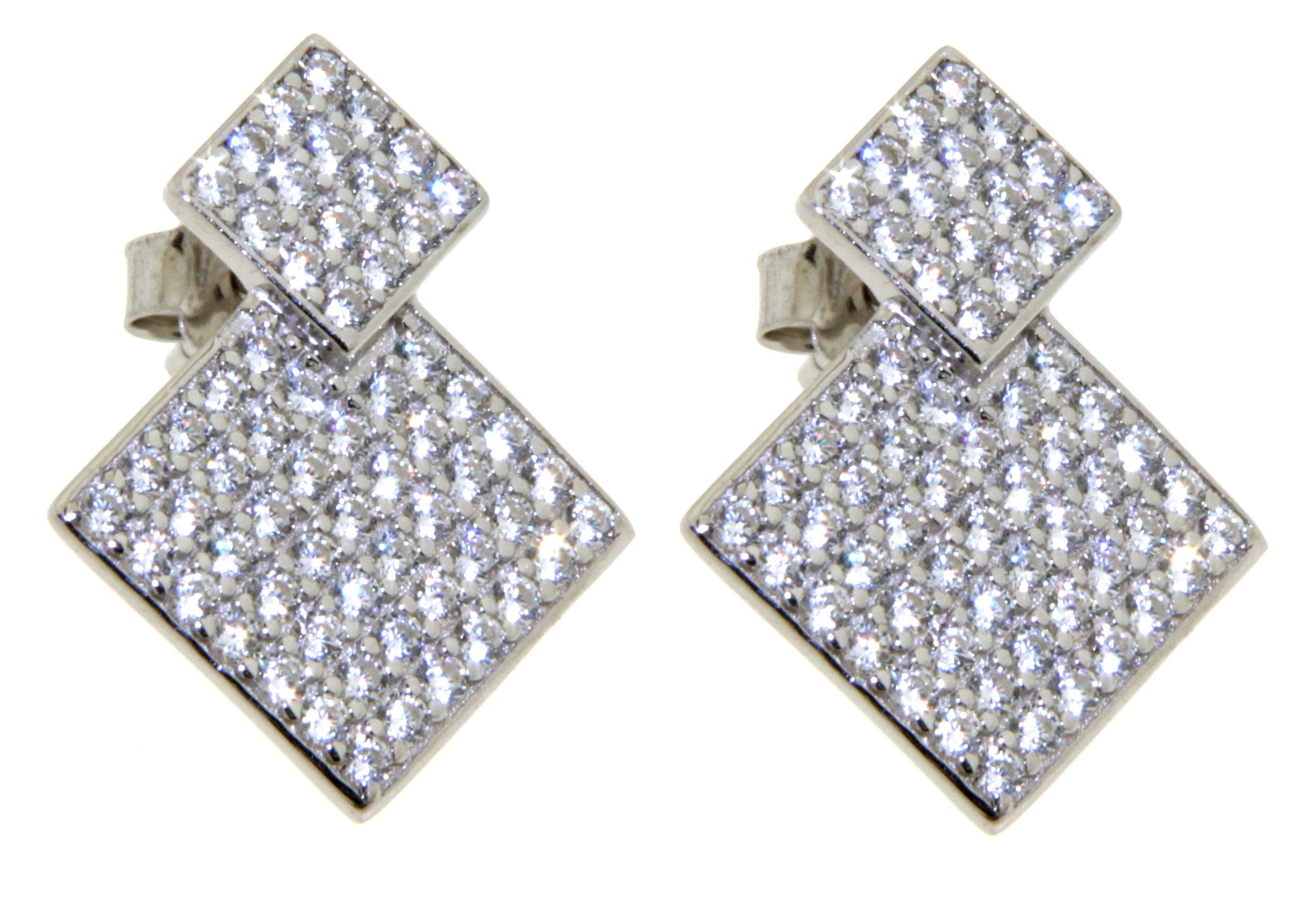 Ohrstecker Pavé  aus 925er Silber