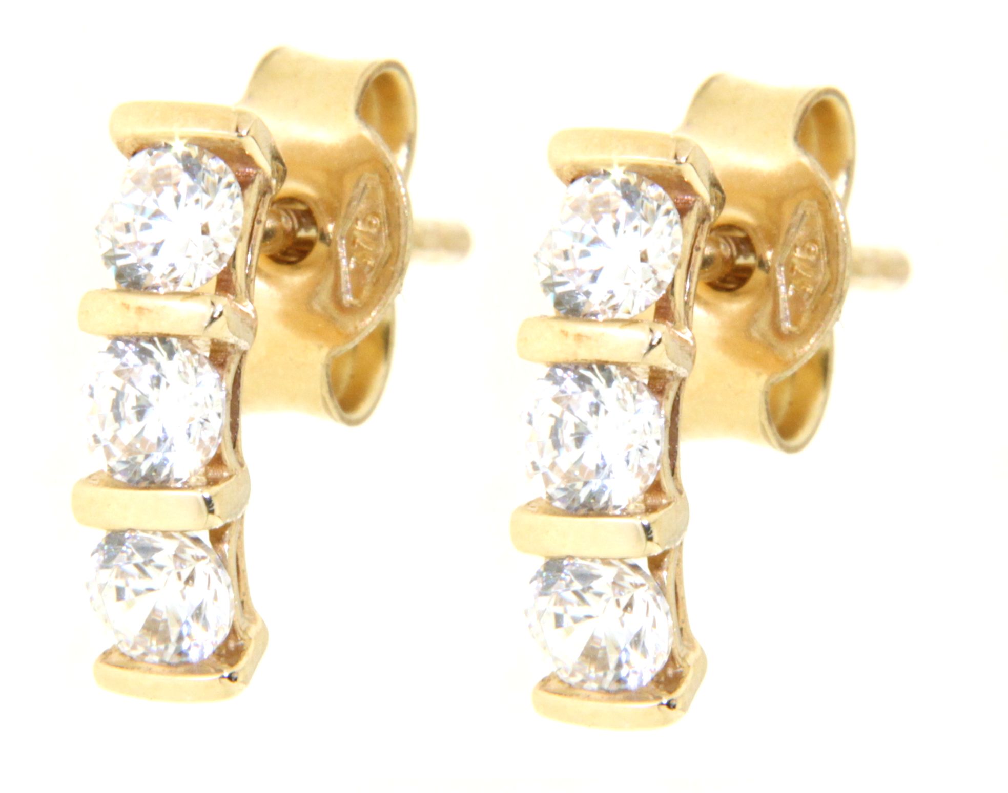 Ohrstecker aus 375 Gelbgold 