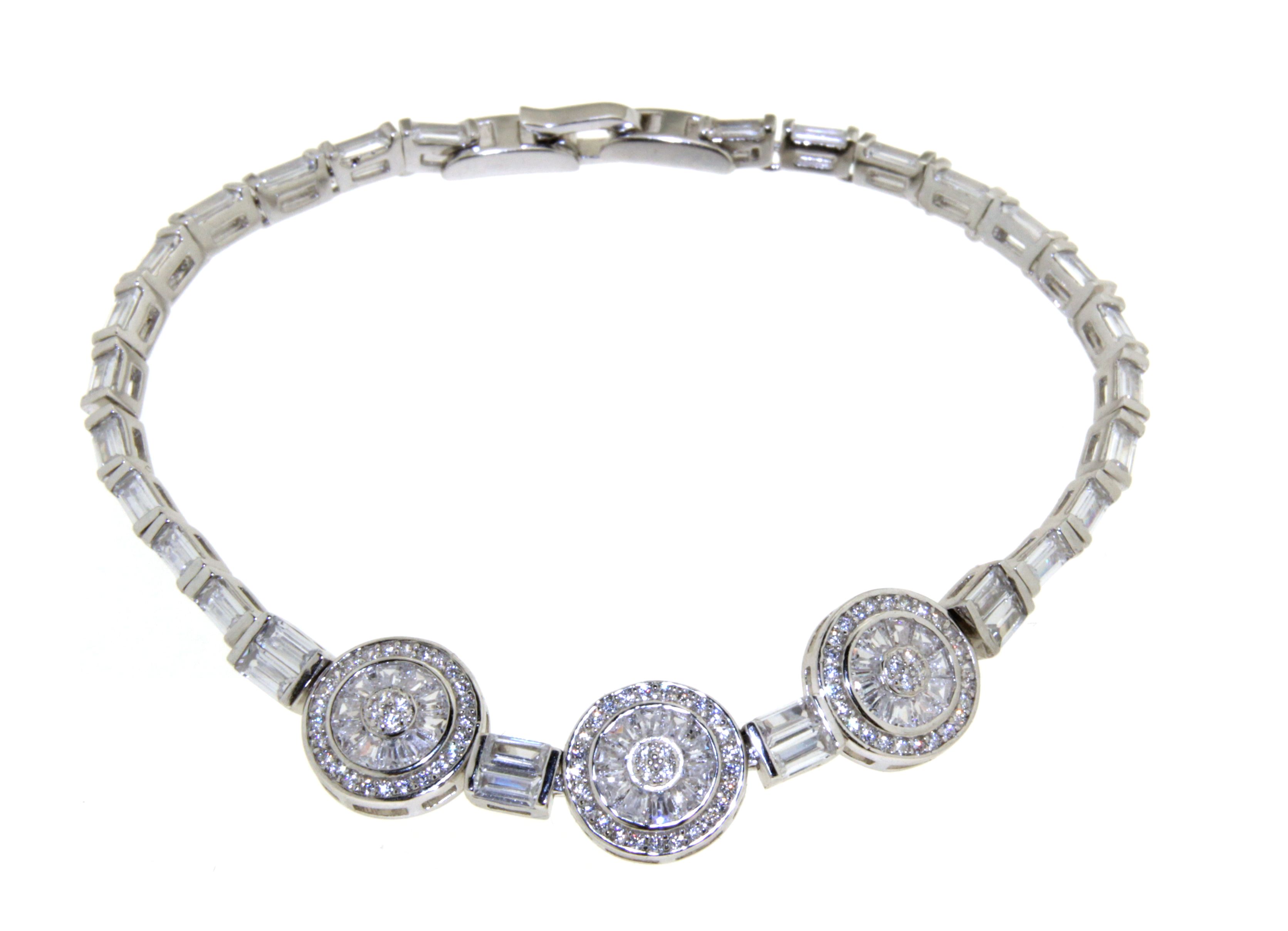 Armband aus 925 Sterling Silber mit Zirkonia