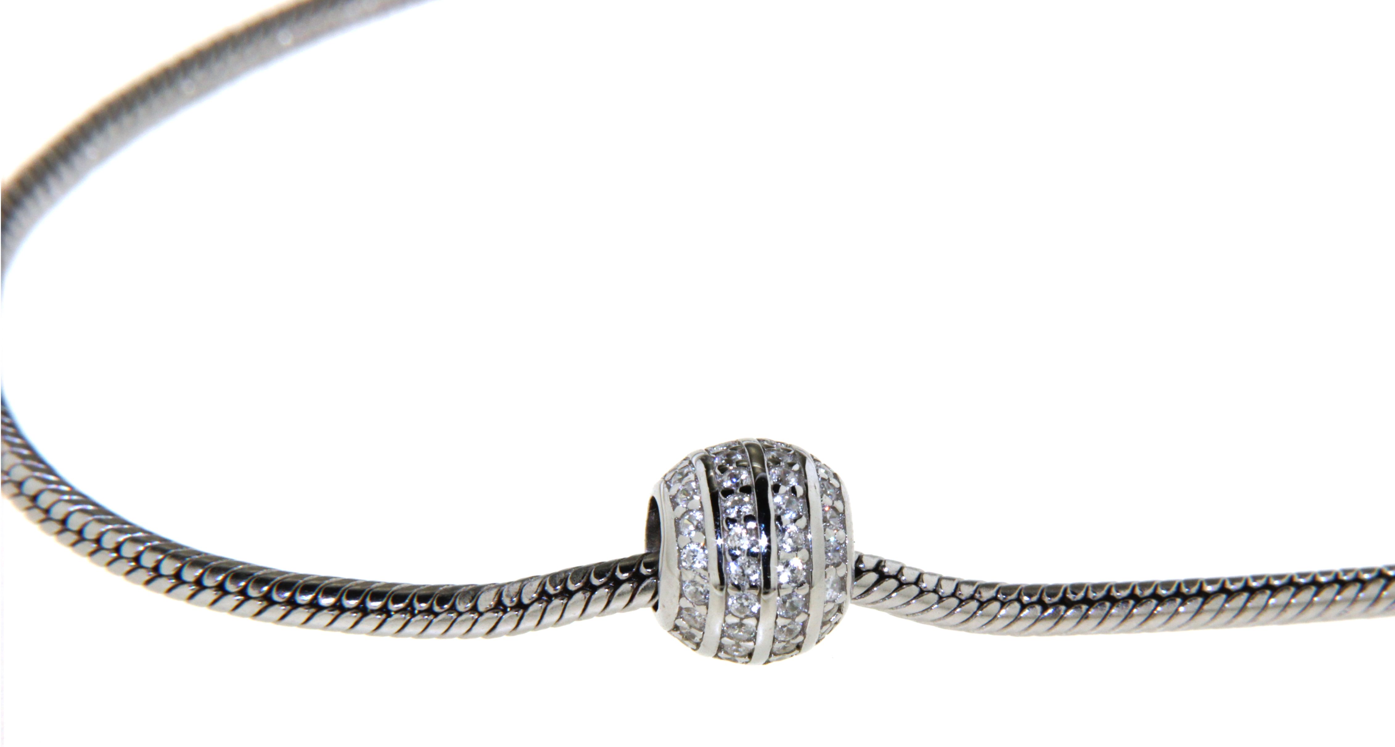 Silber Armband mit Kugel