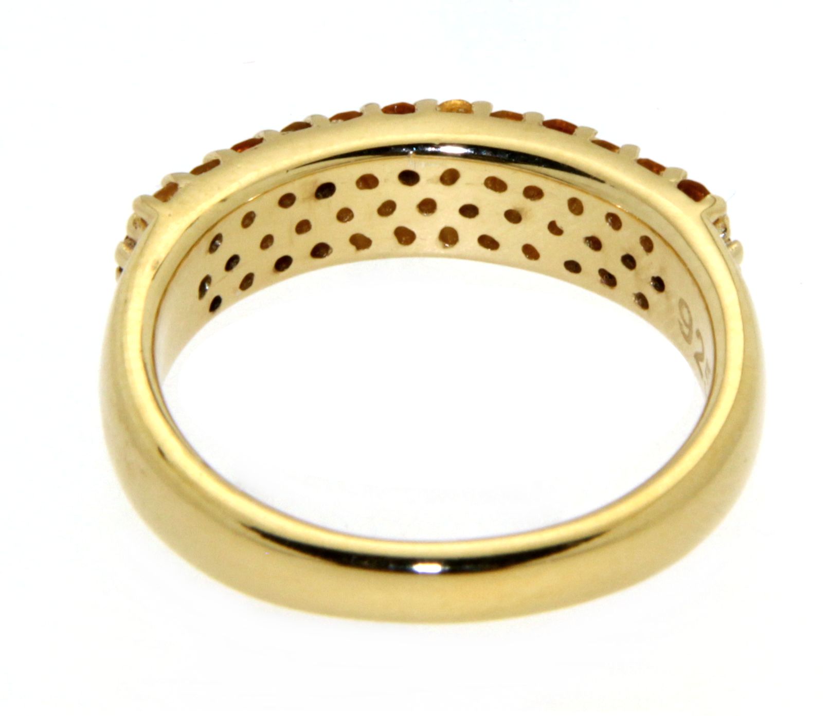 Ring vergoldet mit Citrin in 3 Farben
