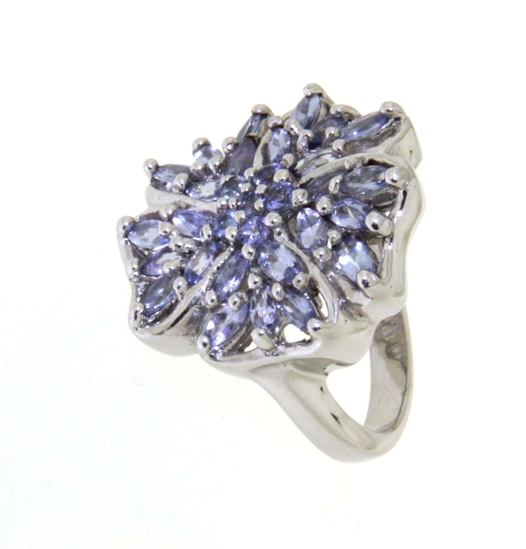 Echt silberner Ring mit Tansanit
