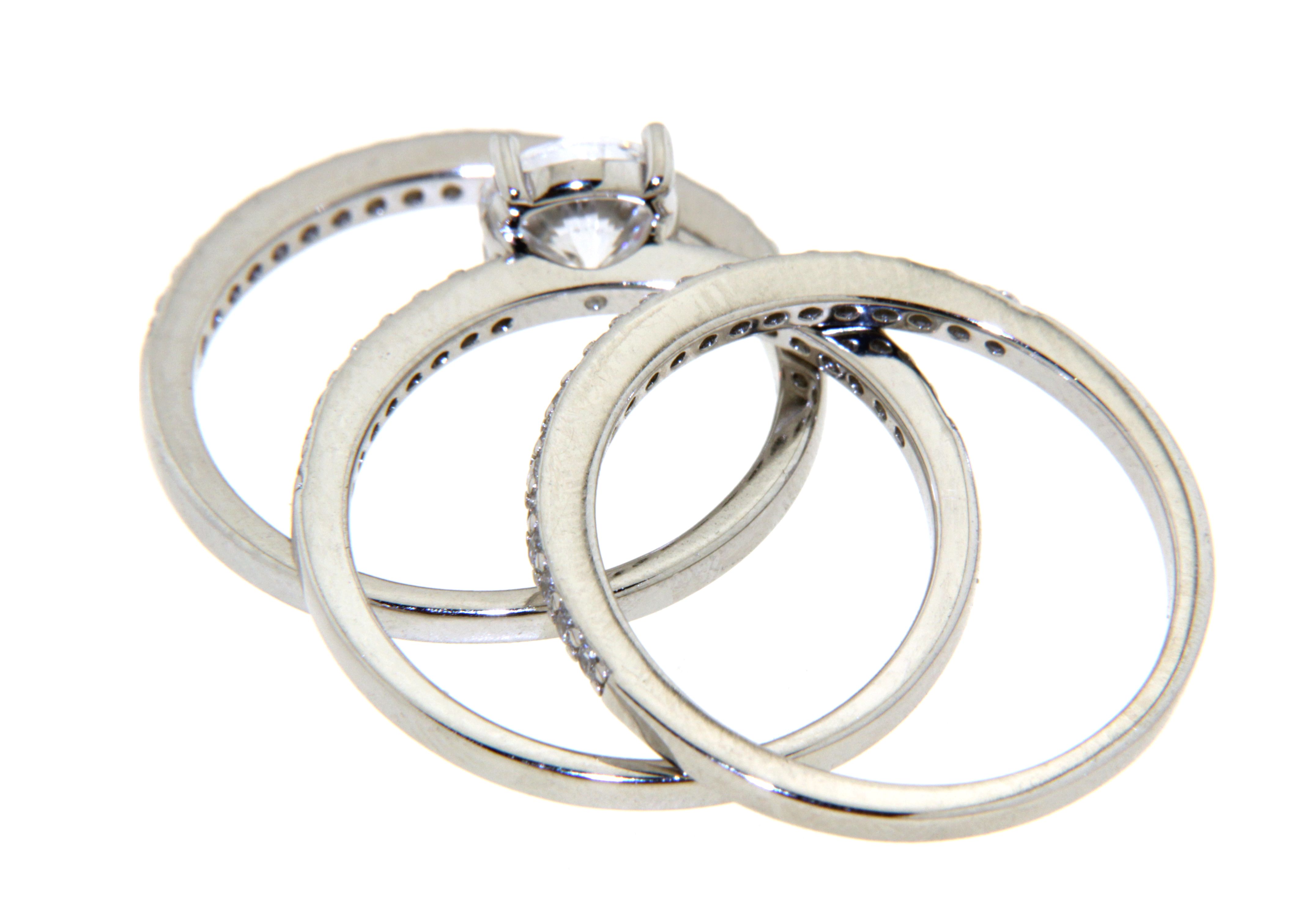 Ring-Set 3-teilig mit Zirkonia