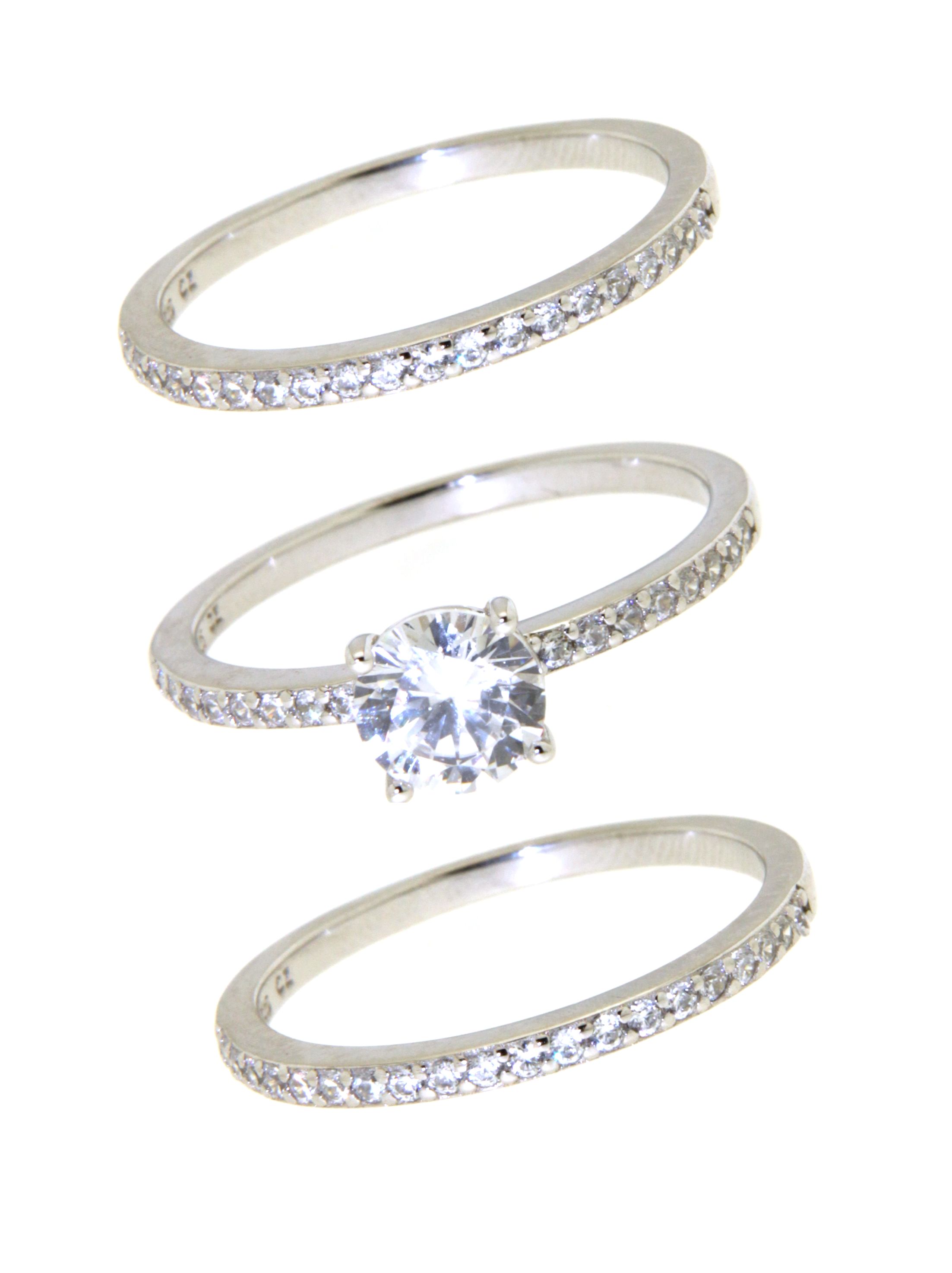 Ring-Set 3-teilig mit Zirkonia