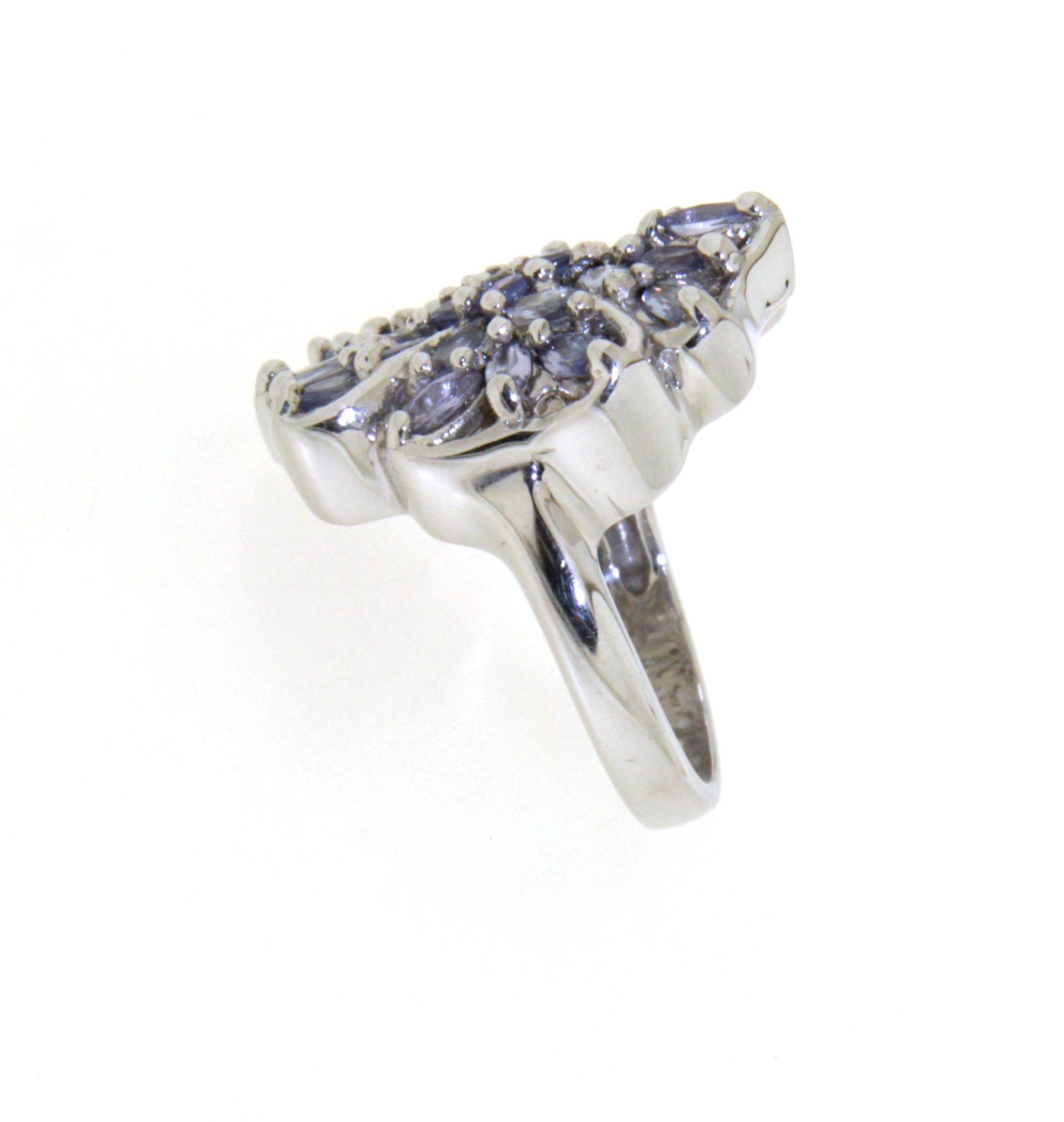 Echt silberner Ring mit Tansanit