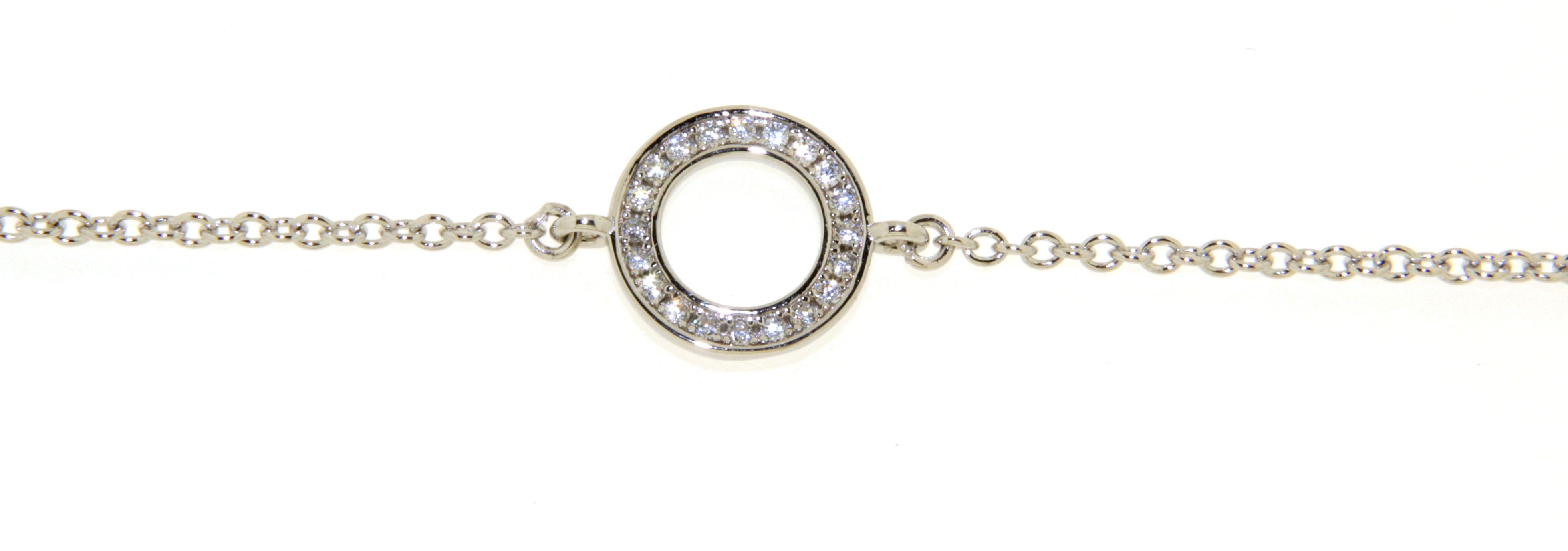  Armband mit Zirkonia Ring 